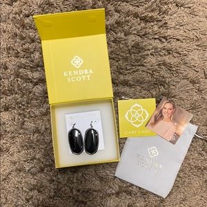 Kendra Scott Black Metal Earrings